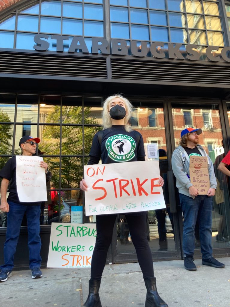 Starbucks Workers United Stages One-Day Strike at Williamsburg Location